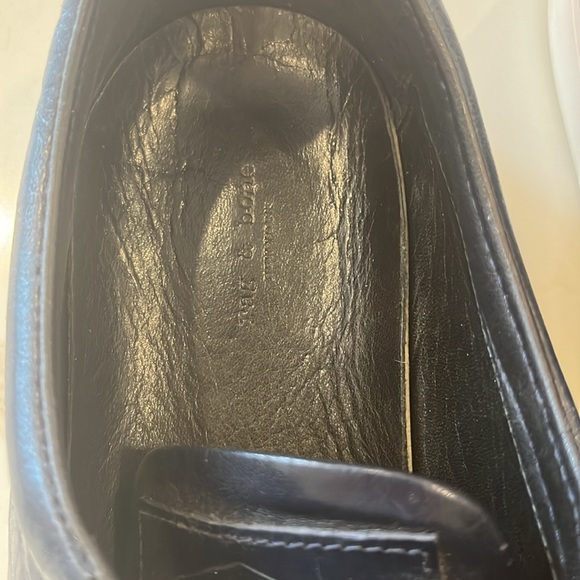 VGUC rag & bone navy blue leather flats - Picture 3 of 9